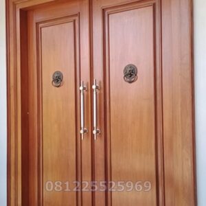 Kusen Pintu Utama Kupu Tarung Jati Elegan Untuk Rumah Minimalis