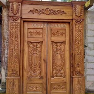 Pintu Rumah Mewah Jati ukir klasik Jepara Terbaik dan Terpercaya di Indonesia
