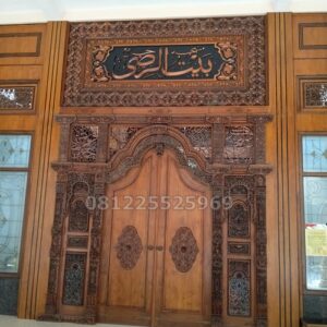 Pintu Masjid Ukir Gebyok Mewah Jepara