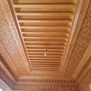 Plafon Masjid Kayu Jati