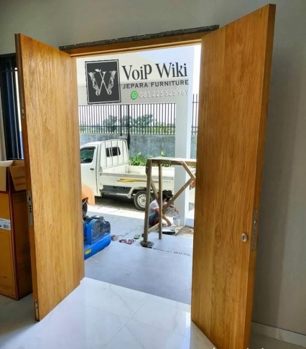 Pintu Jati Blok Sleding Ukir Rumah Mewah