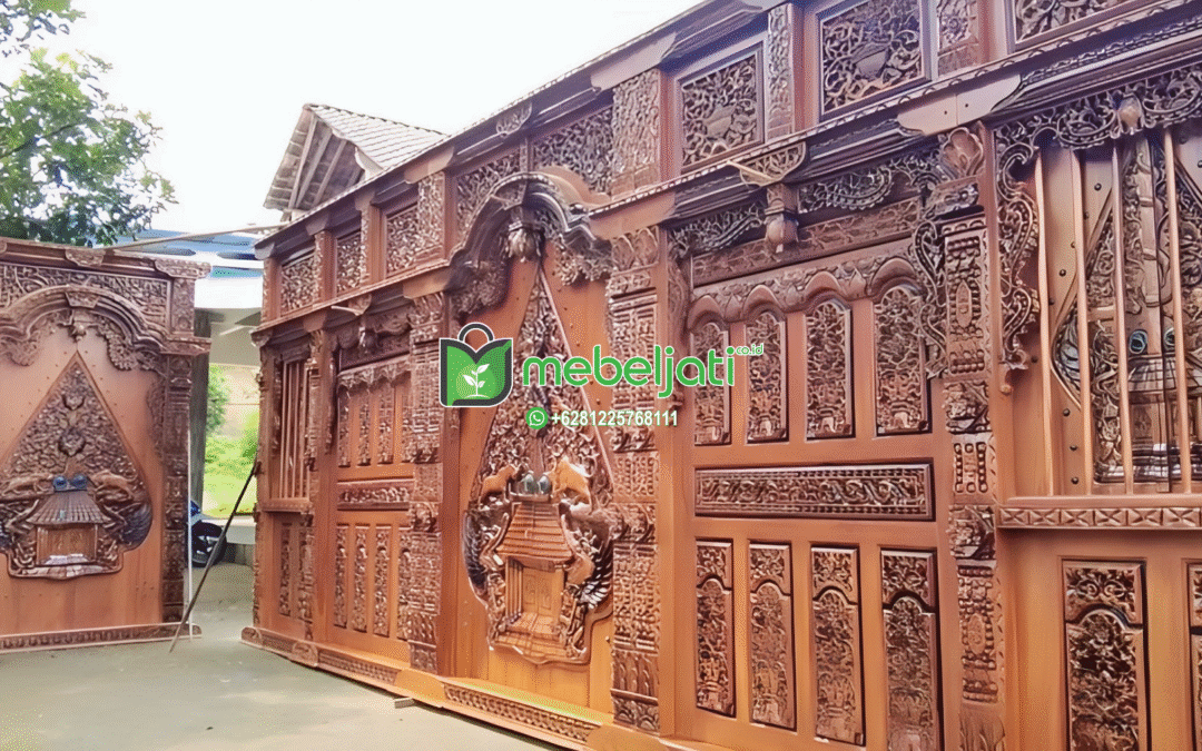Inspirasi Kusen Pintu dengan Ukir Jepara